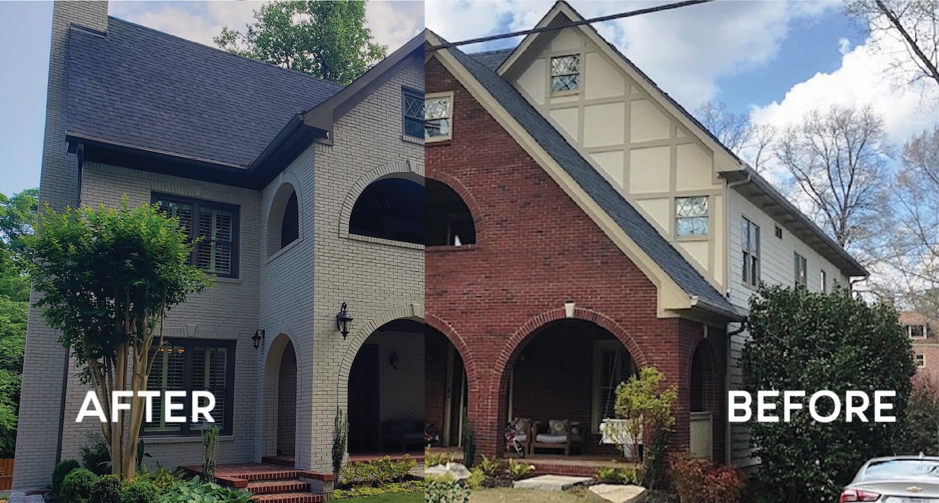 Before and After Exterior Composit Picture of the ...