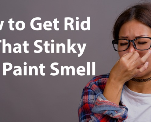 Eliminate or get rid of paint and painting smell, odor, and fumes fast and easy with common household items